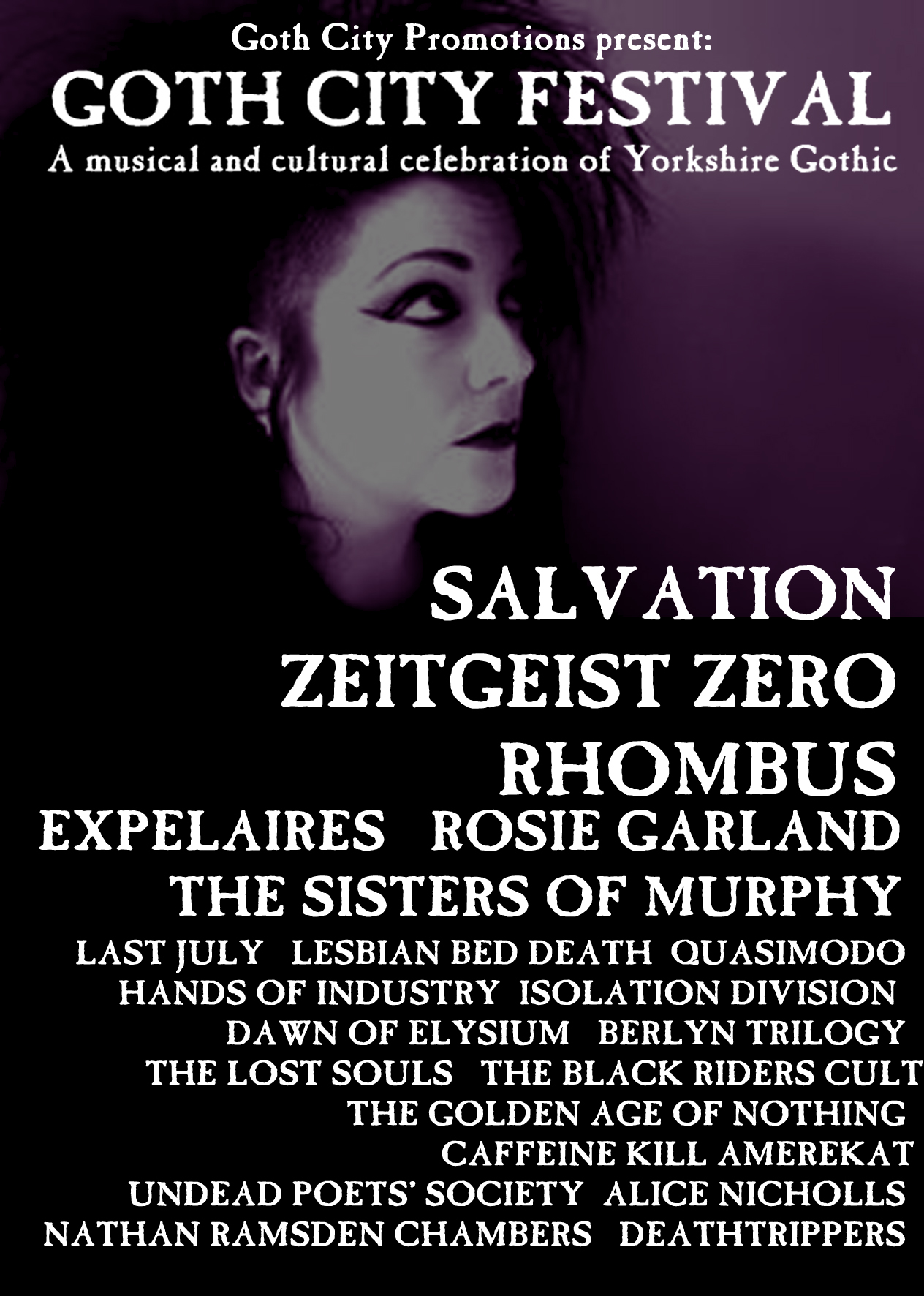 goth city festival flyer